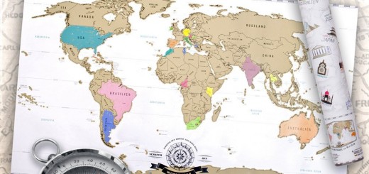 Landkarte Weltkarte zum rubbeln kratzen XXL